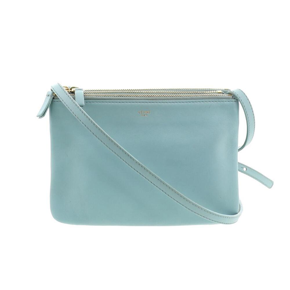 CELINE Trio Shoulder Bag Blue